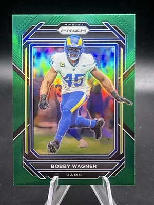 2022 Panini Prizm Bobby Wagner Los Angeles Rams Green Prizm #166 - Image 1 of 2