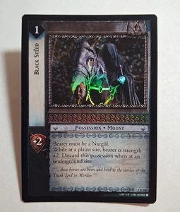 Decipher LOTR TCG Fellowship of the Ring BLACK STEED 1R208 FOIL LP - Picture 1 of 5