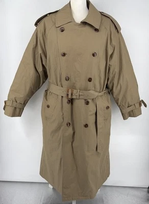 Gabardina London Fog Para Hombre 40S Vintage Doble Pecho Forro Acolchado Extraíble Foto 1 de 4