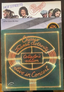3 Chicago LP's Hot Streets-If You Leave Me Now-Live in Concert NICE FreeShipping - Picture 1 of 1
