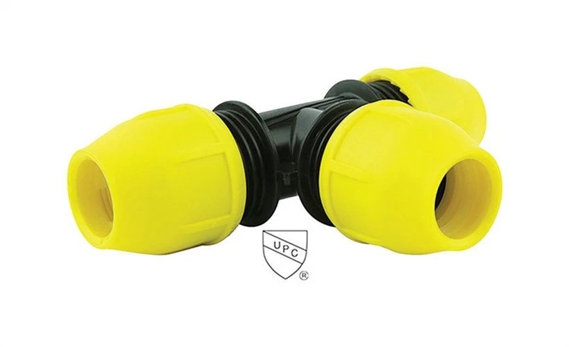 Home-Flex 18-401-005 1/2 pulg. Camiseta subterránea amarilla de polipropileno para tubería de gas Foto 1 de 1