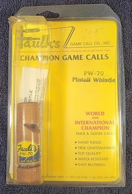 Faulk's Vintage Wooden PW-70 Pintail Whistle Duck Call NOS - Image 1 of 4