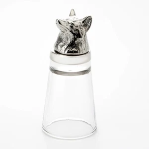 Schnapsglas Fuchs Edelstahl Geschenk für Jäger Schnapps Glas Schnapsgläser Fox - Picture 1 of 2