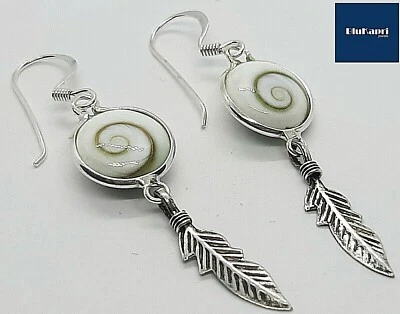 Orecchini Donna Argento pendenti occhio S.Lucia bianco naturale argento - Immagine 1 di 4