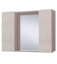 SPECCHIERA 2 ANTE CON FARETTO LED - 80,2x16xH60 CM.