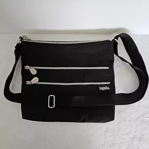 Baggallini Umhängetasche Reise Handtasche Reißverschluss Tasche Detail schwarz mittel leicht - Bild 1 von 6