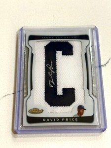 2009 Topps Finest, Davis Price Auto Letter Patch, 179/285, Tampa Bay Rays