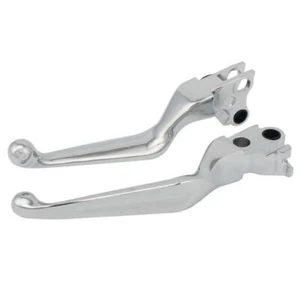 Chrome Brake Clutch Hand Levers For Harley Sportster XL 883 1200 Softail Dyna - Picture 1 of 6
