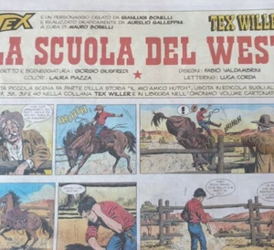 TEX WILLER "LA SCUOLA DEL WEST" STORIA STRISCE RIMONTATE GIUSFREDI & VALDAMBRINI - Picture 1 of 1