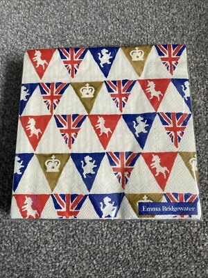 Servilletas de almuerzo de papel Emma Bridgewater Union Jack Bunting paquete de 20 33 cm cuadrados Foto 1 de 2
