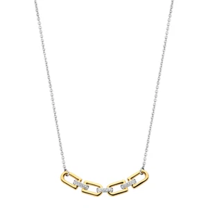 BLISS COLLIER AUS GELBGOLD MIT ZENTRALEM DIAMANTEN - Bild 1 von 1
