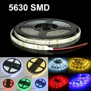 16FT Super Bright 5630 300 LED Strip Light Flexible 12V Car Truck Home DIY Decor - Picture 1 of 20
