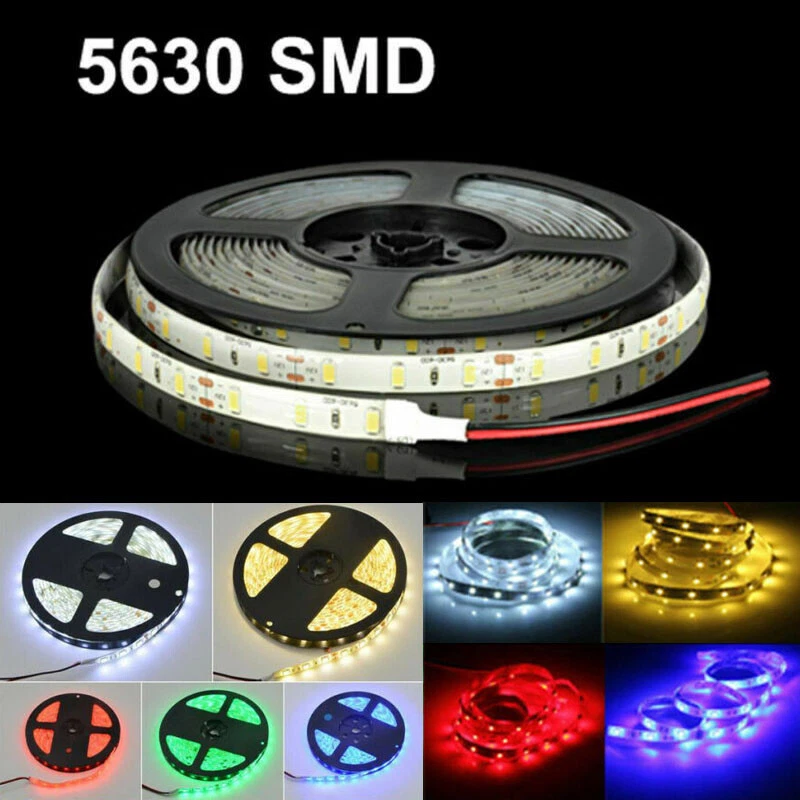 16FT Super Bright 5630 300 LED Strip Light Flexible 12V Car Truck Home DIY Decor - Image 1 of 4