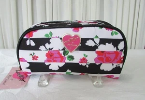 Luv Betsey Johnson Floral Cosmetic Bag Make-up Pencil Case NWT - Picture 1 of 8