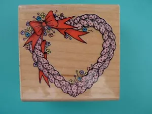 Braided Heart HERO ARTS Rubber Stamp - Picture 1 of 2