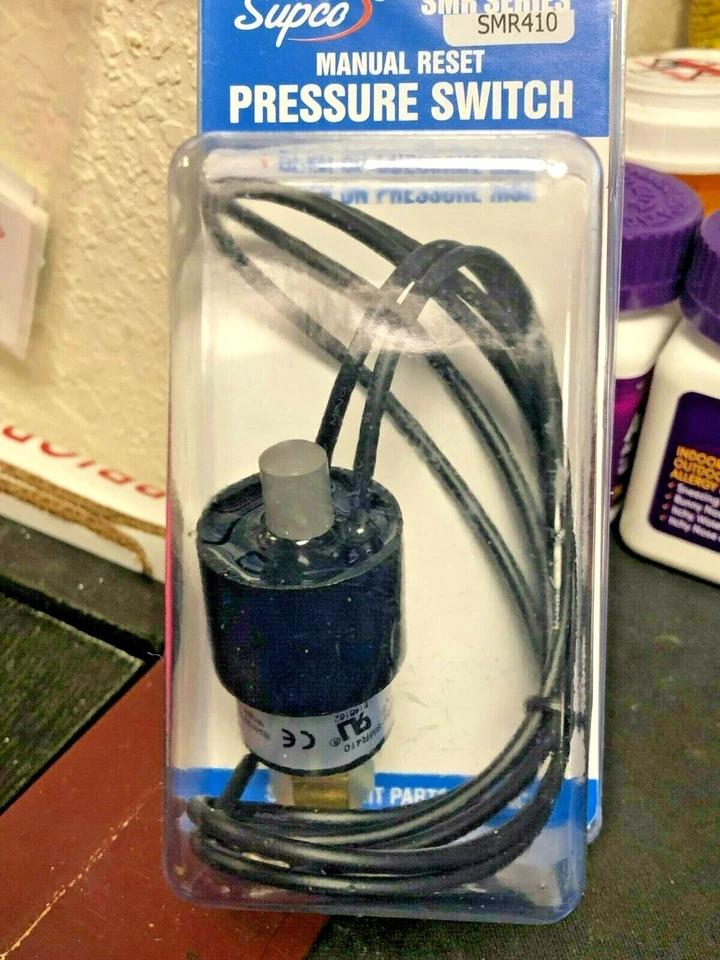 SUPCO SMR410 Pressure Switch With Manual Reset