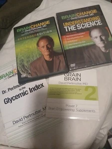 BRAIN CHANGE  & GRAIN BRAIN SEALED DVDS DR. PERLMUTTER, MD - Picture 1 of 3