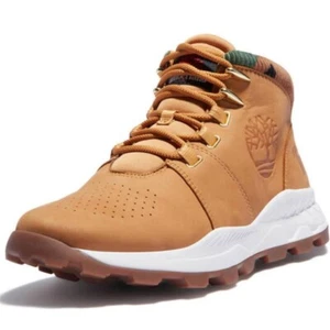 Timberland Brooklyn A2JSB sneaker uomo grano nabuk metà top stivali da trekking stringati - Foto 1 di 35