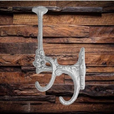 Gancho decorativo de hierro fundido cabeza de león abrigo y ganchos para sombrero CH68 Foto 1 de 4