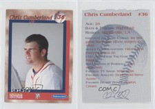 1999 Dunkin' Donuts Pawtucket Red Sox Chris Cumberland #36
