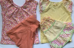 GYMBOREE 4 PC SIZE 6 OUTFIT SHIRT Top Skort Skirt FRESHLY PICKED - Picture 1 of 13