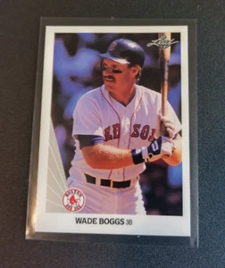WADE BOGGS 1990 Leaf #51 Boston Red Sox Baseball Card NM + New York Yankees - Picture 1 of 2