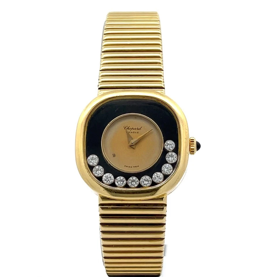 Reloj Chopard Happy Diamond Oro Amarillo 18k Cuerda Manual Damas 5089 Foto 1 de 4