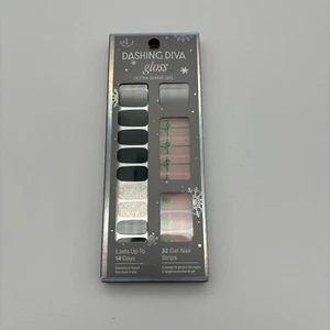 Dashing Diva Gloss Ultra Shine Gel Nail Strips, Tree Skirt, 32 ct, Christmas - Picture 1 of 2