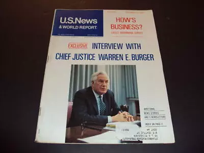 US News World Report Dec 14 1970 Interview with Chief Justice Warren Bu ID:42089 - Image 1 of 3
