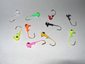 1/8 oz Assorted Colors Painted Round Ball Jig Heads Qty 50 - Picture 1 of 1