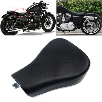 Black Driver Rider Solo Seat for Harley 48 72 Sportster 1200 883 XL883N XL1200L - Image 1 of 4