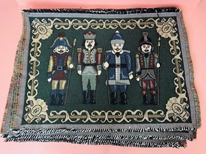 Vintage Tapestry Christmas Nutcracker Soldier Vintage Placemats - Set of 10 - Picture 1 of 5