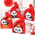 Flower Panda Knot Wrist Bag Animal Cartoon Square Tote Bag  New Year