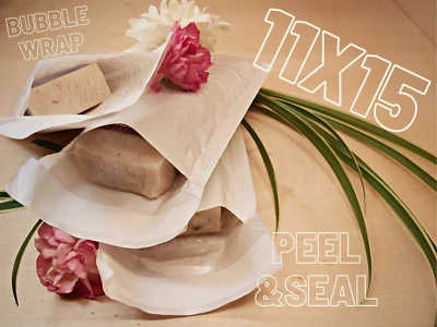 20PC (11x15cm) POLY BUBBLE MAILERS SHIPPING PADDED ENVELOPES PEEL & SEAL - Image 1 of 4