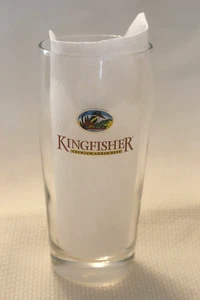 Kingfisher Premium Lager Beer Pint Glass Rare shape Stamp 562 - Picture 1 of 6