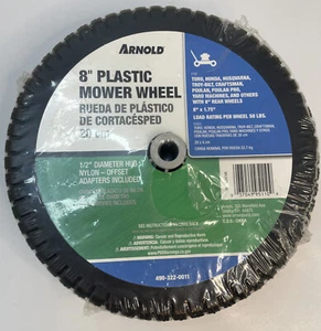 Rueda de cortadora de plástico 8"" 490-322-0011 1,75"" de ancho 50 libras Arnold - Imagen 1 de 9