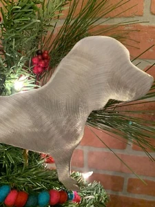 Beagle with Star, Tree Topper, Holiday Decoration, Aluminum - Picture 1 of 8