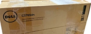 Dell Black Toner Cartridge C5765DN 18,000 Pages OEM NEW SEALED In Box - Picture 1 of 6