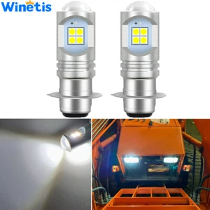 2 Super Bright LED Headlight Bulb For Kawasaki Bayou 220 250 300 400 KFX400 450R - Picture 1 of 12