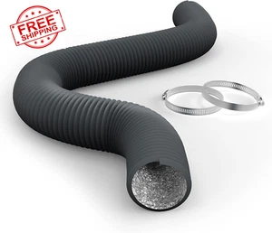 Flexible 3 Inch 8 Feet Aluminum Ducting 4 Layer Protection Dryer Vent Hose for - Picture 1 of 12