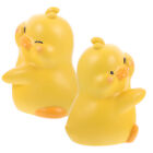  Book Stopper Board Resin Duck Statue Little Yellow Bookend Wine Cabinet