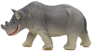 Vintage Celluloid Rhinoceros Toy Figure Made in Occupied Japan - Picture 1 of 6