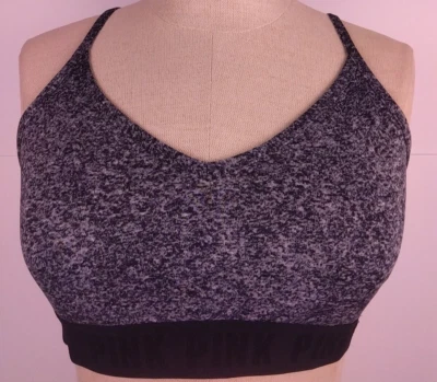 Victoria PINK Gray Ultimate Lightly Lined Sports Bra Size M  (42) - Image 1 of 4