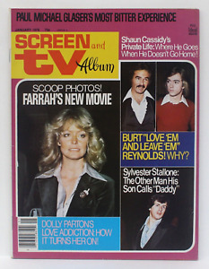 Screen & TV Album magazine January 1978 Farrah Stallone Dolly Parton