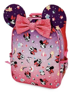 Neu mit Etikett Disney Store Minnie Mouse Mädchen Rucksack rosa 3D Ohren jetzt Einhörner Sterne - Bild 1 von 7