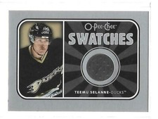 2006-07 O-Pee-Chee Swatches #STS Teemu Selanne Ducks Jersey Card