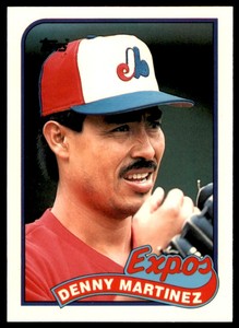 1989 Topps Tiffany Denny Martinez Montreal Expos #313