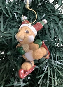 Hallmark Skating Rabbit 1983 Holiday Ornament - Picture 1 of 2