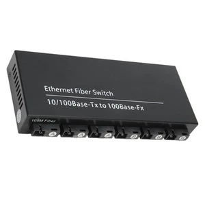 Tx1310nm RX1550nm Ethernet Fiber Switch 6 Optical Port 2 Electrical Port Up T DB - Photo 1/18