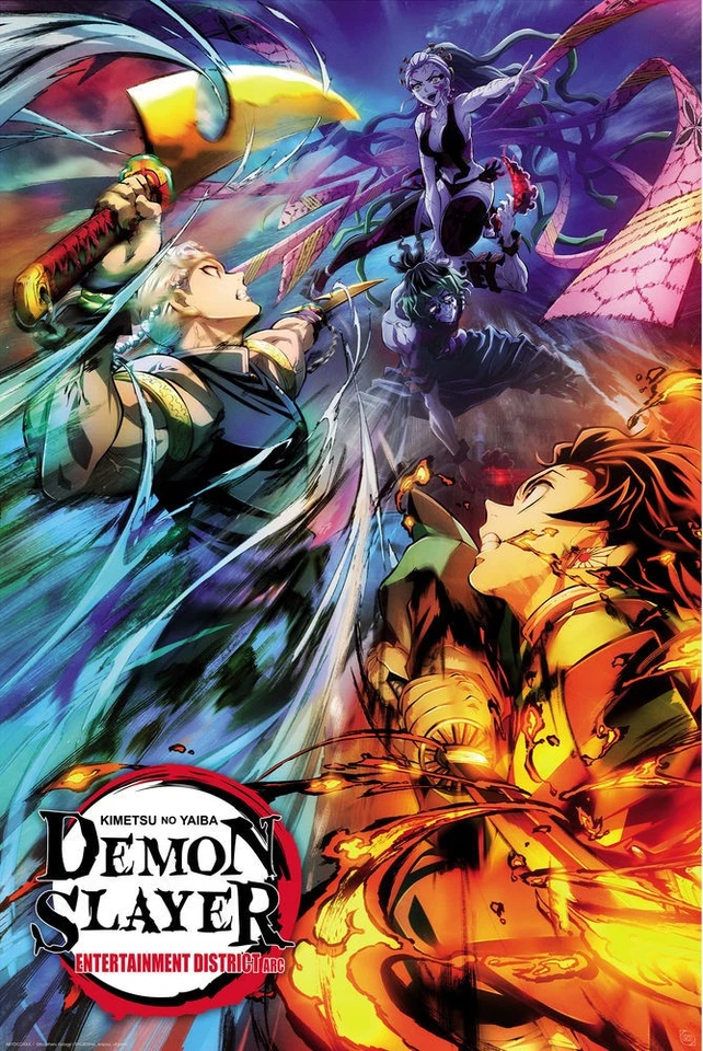 Poster Studio B - Demon Slayer Season 2 Key Art Anime Movie 24x36" NEW R80218 - Image 1 of 1